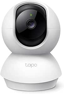 Tapo c200 360-degree smart wi-fi pan and tilt camera, 1080 p - white