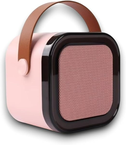 Generic HR-12 Wireless Portable Bluetooth Speaker, Pink