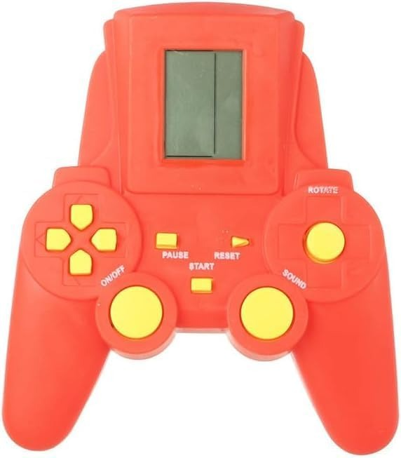 Next Store Classic Handheld Video Game, Electronic Tetris Game, Retro Game Machine, Mini Arcade Game, Video Game for Kids and Adults, Nostalgic Game, Fun Gift (Red)
