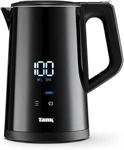 Tank Safe Touch Smart Kettle, 1.7L Capacity, 1850 Watts, Black, Y6261SE - 2 Year Warranty Visit the Tank Store