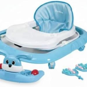Walkerr with Easy Fold Frame for Storage, Ages 6 Months +_HAPPY_KIDDO_Multicolor (BLUE)