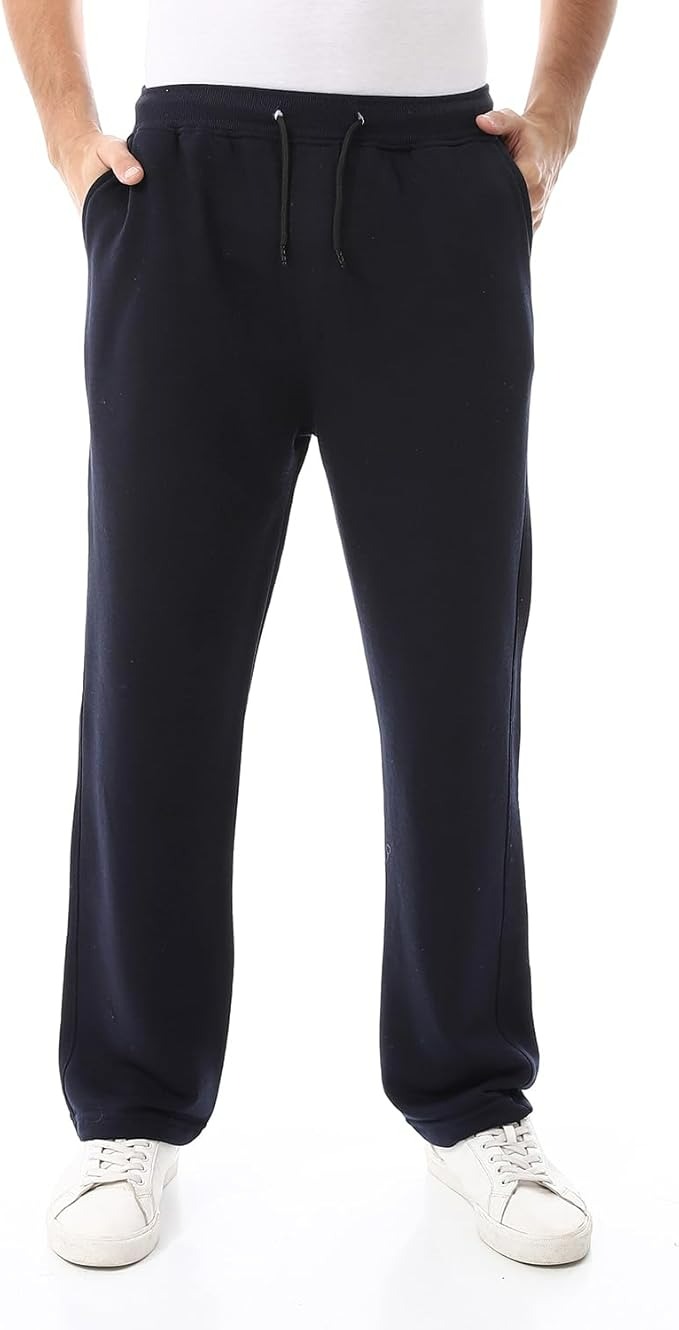 Andora Mens Slash Pockets Elastic Waist Sweatpants Pants