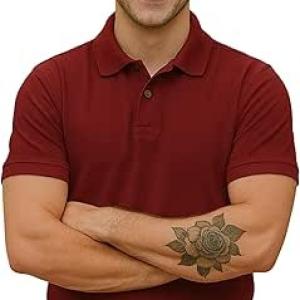 Men's Fashion Polo Shirt Stylish Comfortable Fit All Time Casual Solid Classic Youth Men Polo Shirt.
