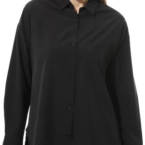Classic Button-Down Shirt, Women's Long Sleeve, Relaxed Fit