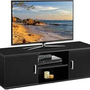 LANGRIA TV Lowboard TV Cabinet Table Furniture 120 x 40 x 40 cm Black