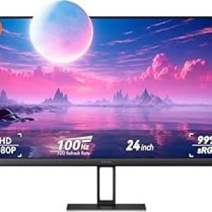 Xiaomi Gaming Monitor A24i 24 Inch IPS, 100Hz, 6ms, ∆Е<2, 7.5mm, 100Hz, 1920 x 1080 IPS 178 DP 1.4 supported, Wall Mount Computer Screen Monitor Desktop Monitors |1 year manufacturer warranty