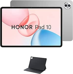 Honor Pad 10 Wifi Tablet, 12.1 inch, 8GB RAM + 256GB Storage, 2.5K 120Hz Display, Snapdragon 7 Gen 3, MagicOS 9.0 (Android 15), Ultra-Light, Flip Cover with keyboard included, Gray