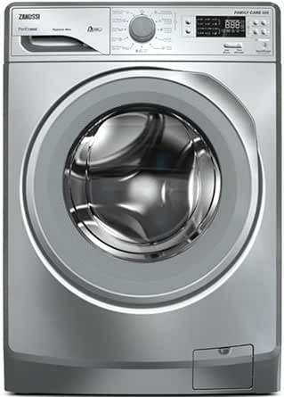 Automatic Washing Machine(PERLAMAX), Front Load(New Edition), Digital Multi Programs, Pro-white Steam, 8kg, silver with gray door - ZWF8240SV5