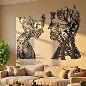 Vailla Tree of Life Wooden Wall Art Set of 2