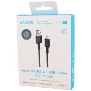 كابل شحن Type-C من Anker – سلسلة 322 – موديل A81H5 – بطول 90 سم