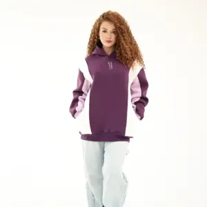 Purple hoodie oversized - unisex